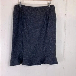 AB Studio 12 black‎ speckled career skirt